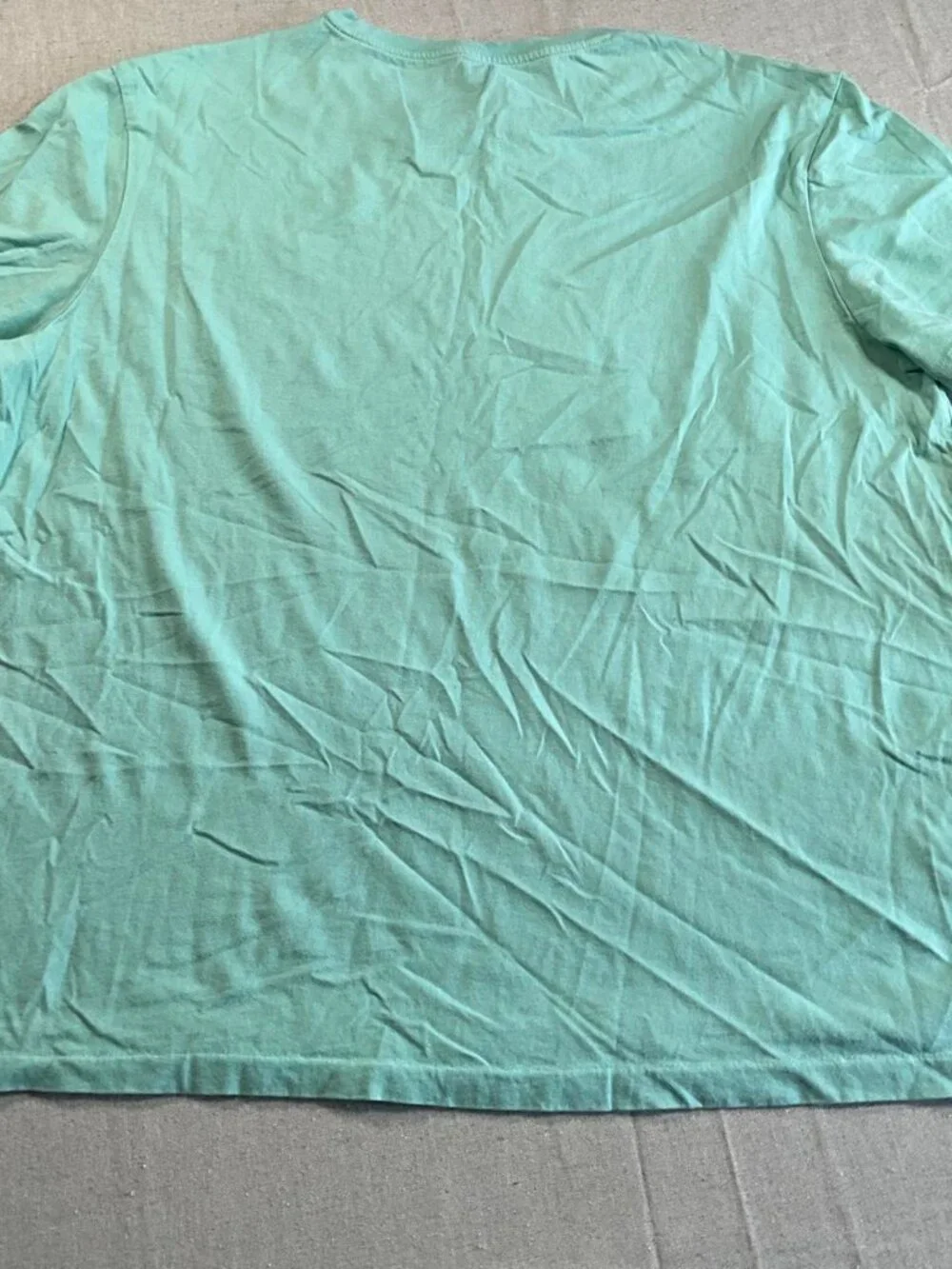 Mens Polo Ralph Lauren Mint Green Preppy Cotton Single Stitch Tee (XLarge)